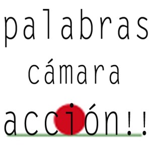 palabras, cámara, acción copiadefinitiva