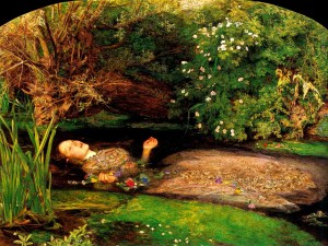 Ofelia muerta de Millais