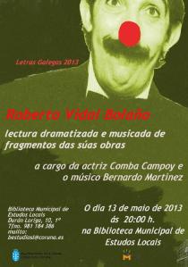 Lectura dramatizada na Biblioteca de Estudos Locais Cartel lectura dramatizada en Biblioteca Estudos Locais