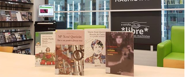 Mª José Queizán nas Bibliotecas Municipais da Coruña